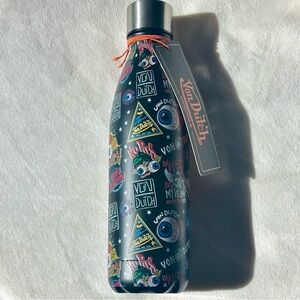 Von Dutch Black Jax Insulated Stainless Steel Water Bottle 24 oz Travel Gym Y2K